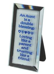 Aunt Mirrored Plaque
